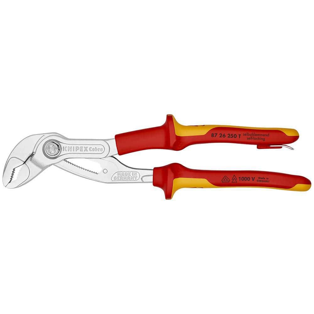 KNIPEX Cobra High-Tech Water Pump Pliers-1000V Insulated-Tethered Attachment, 10"