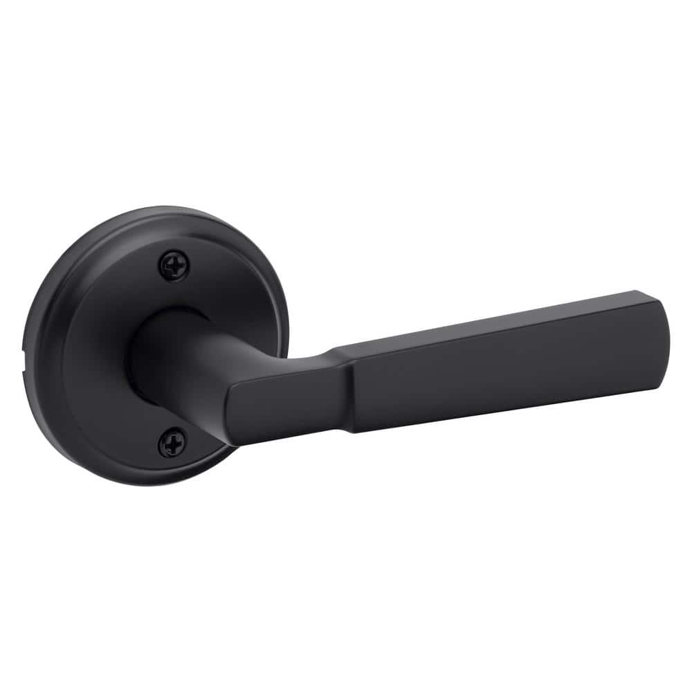 Kwikset Perth Matte Black Reversible Half-Dummy Door Handle