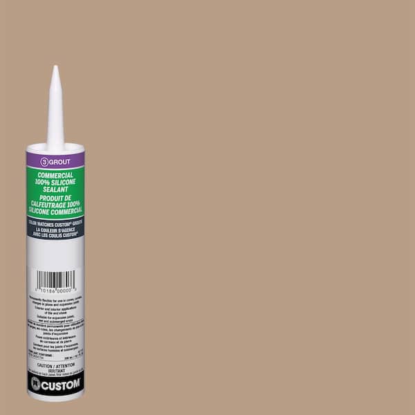 Custom Building Products Commercial #380 Haystack 10.1 oz. Silicone Caulk