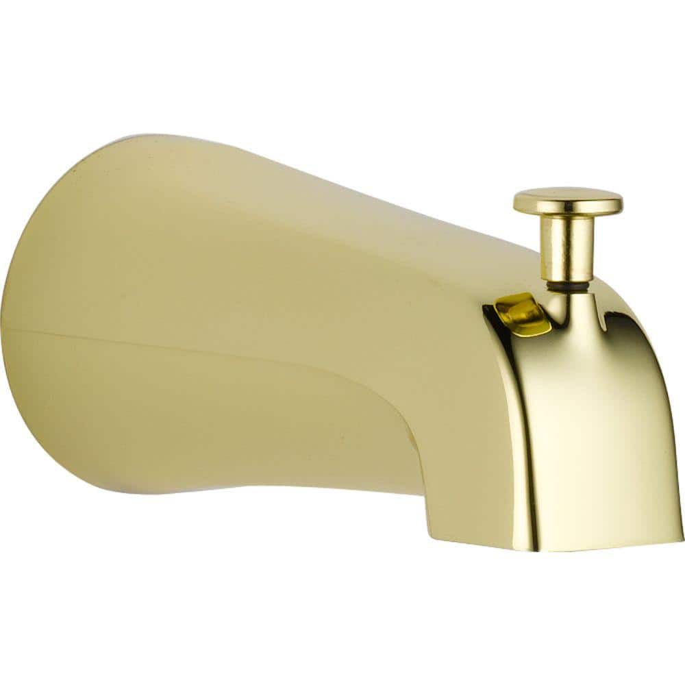 Delta Pull-Up Diverter Tub Spout in Polished Brass
