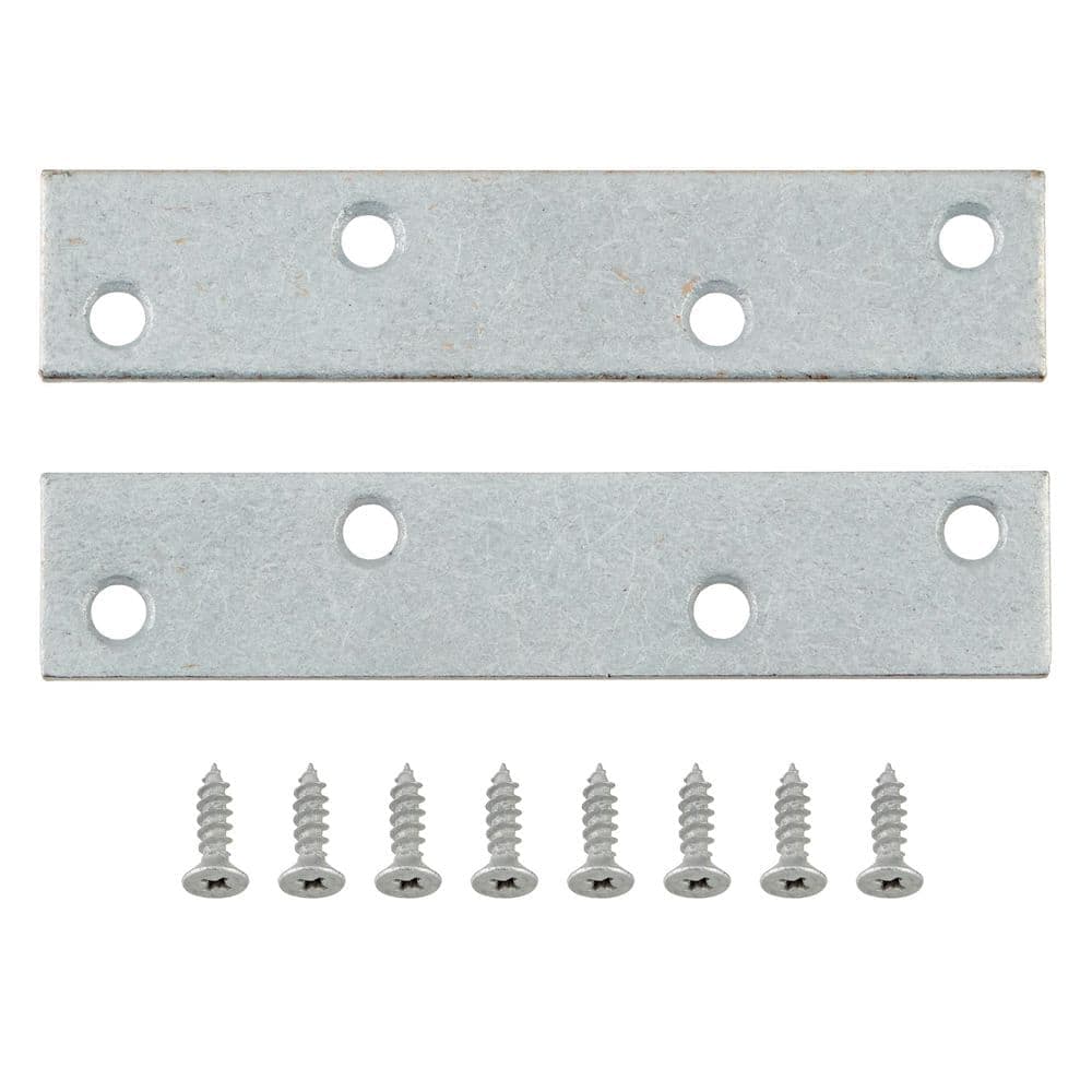 Everbilt (2-Pack) 4 in. Galvanized Mending Plate