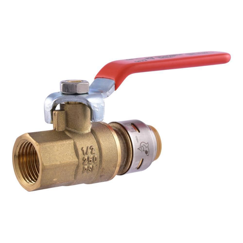SharkBite Max Brass Push-to-Connect FIP Ball Valve