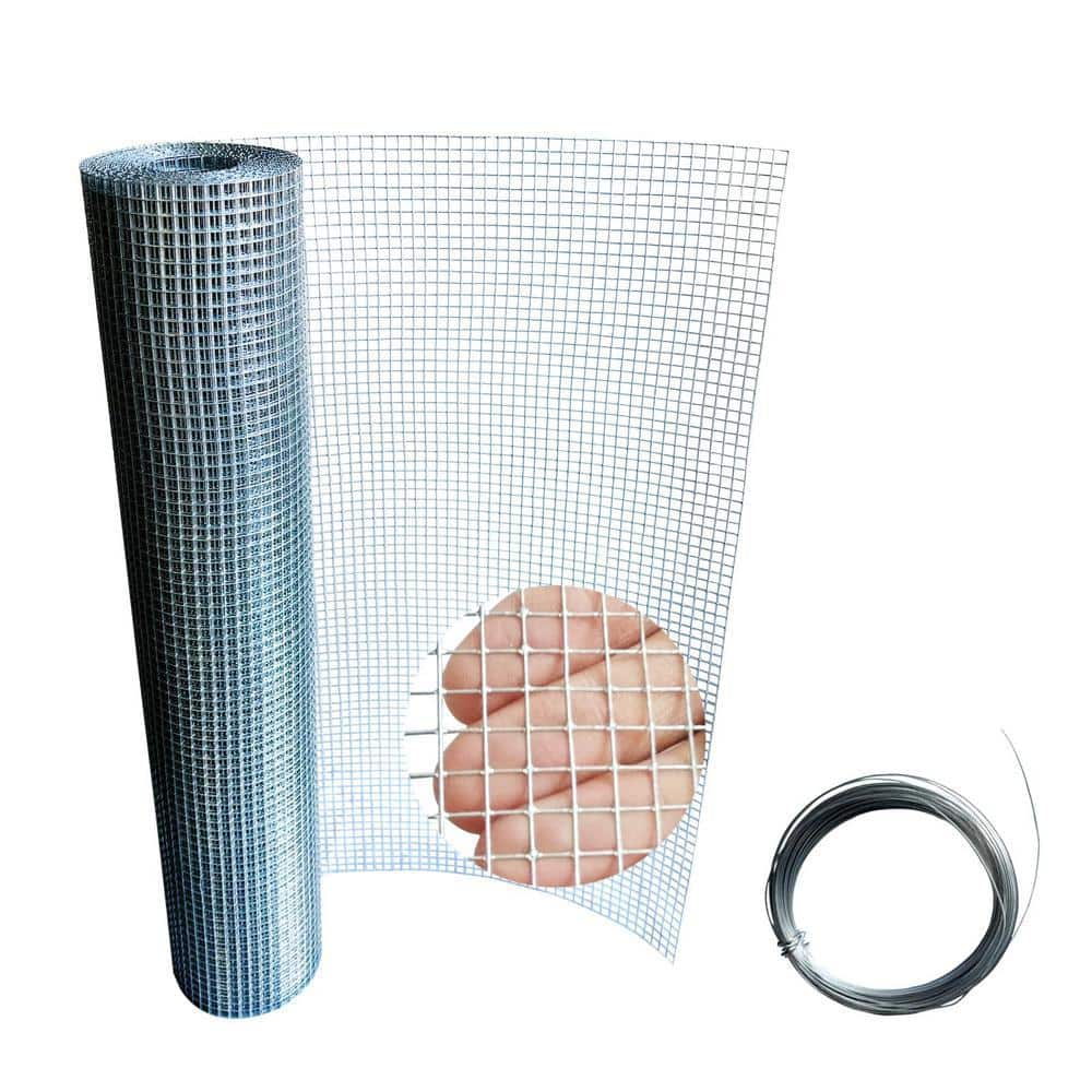 Angel Sar 1/4 in. x 2 ft. x 20 ft. Hardware Cloth, 23 Gauge Hot-dip Galvanized After Welding, Chicken Wire Fence Garden Fencing