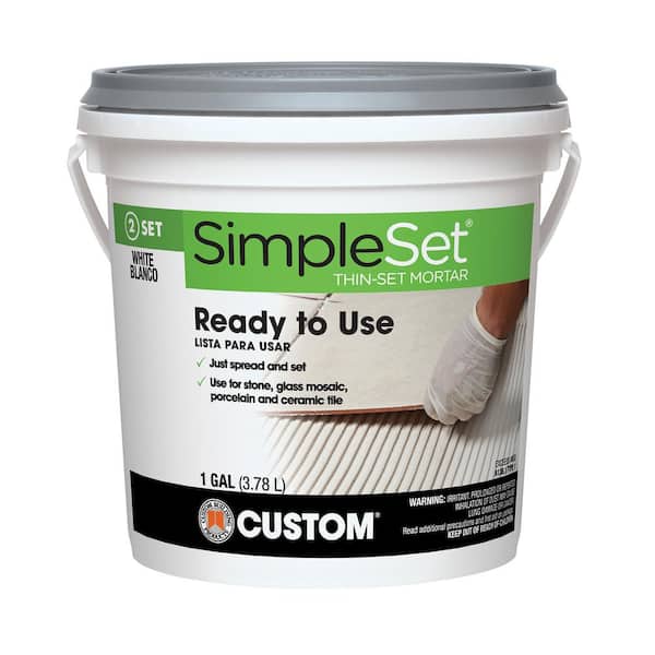 Custom Building Products SimpleSet 1 Gal. White Premixed Thin-Set Mortar