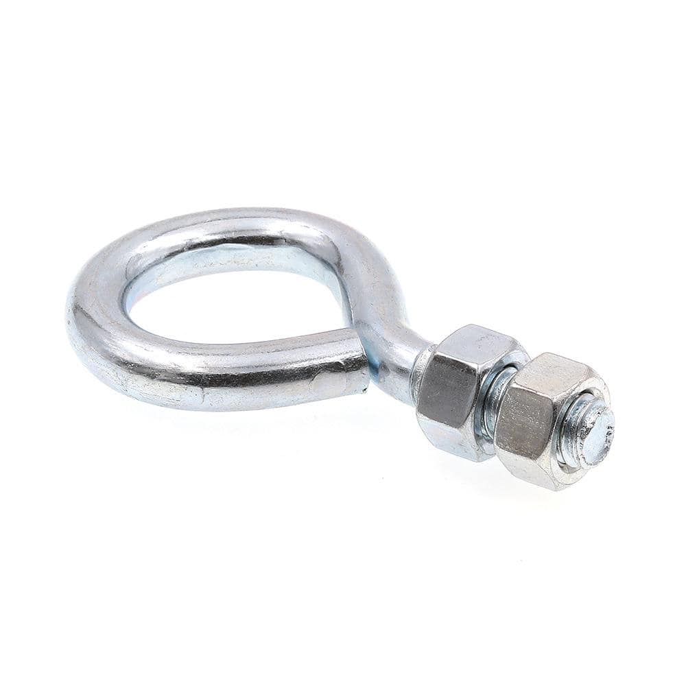 Prime-Line 3/8 in.-16 x 2-1/2 in. Zinc Plated Steel Eye Bolts With Nuts (20-Pack)