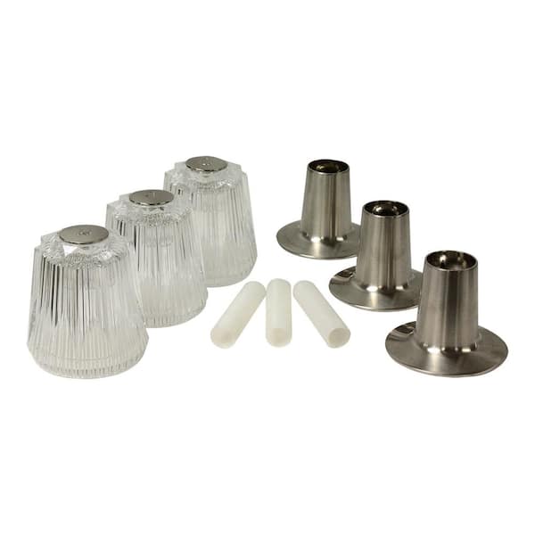 Everbilt 3-Handle Tub and Shower Faucet Trim Kit for Price Pfister in Brushed Nickel