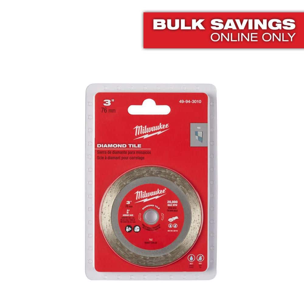 Milwaukee 3 in. Diamond Tile Blade