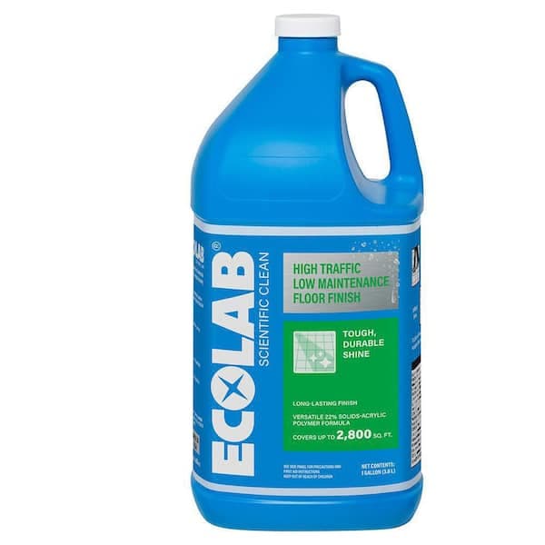 ECOLAB 1 Gal. High Traffic Low Maintenance Non Slip Floor Finish for Concrete, Vinyl, Epoxy, Linoleum Flooring