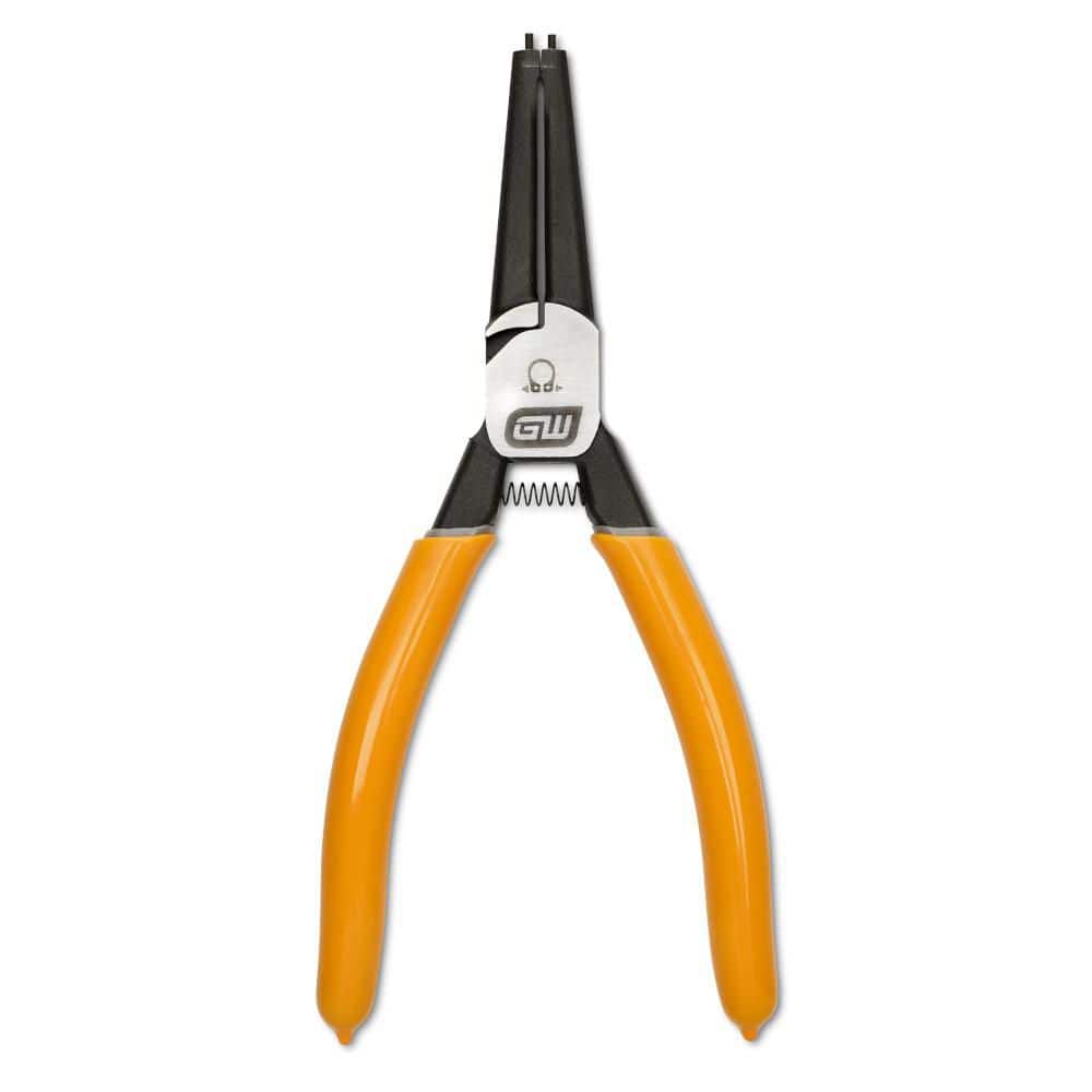 GEARWRENCH 9 in. Straight Fixed Tip, External Snap Ring Pliers .09 in.