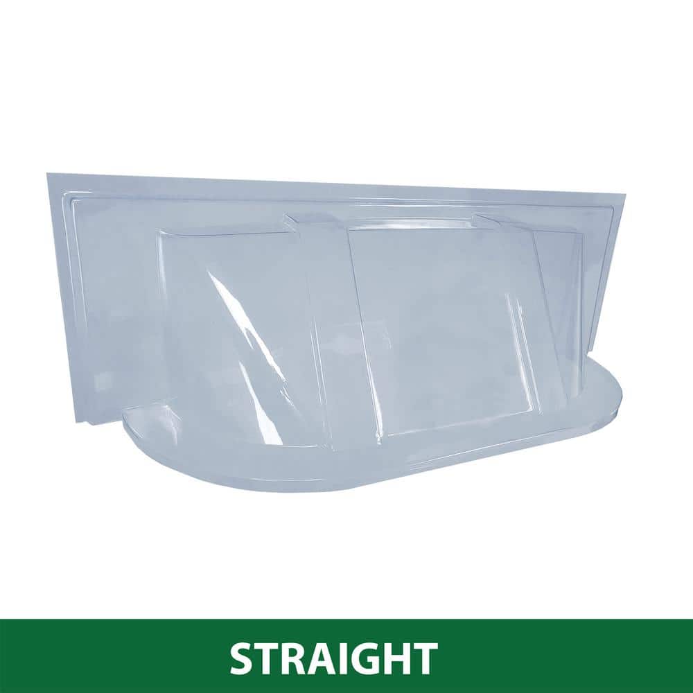 SHAPE PRODUCTS 39 in. W x 13 in. D x 15 in. H Economy Straight Bubble Window Well Cover