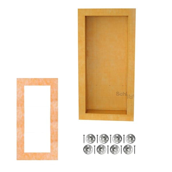 Schluter Kerdi-Board-SN Shower Niche with Frame 12 in. W x 28 in. L x 0.5 in. T Underlayment for Tile