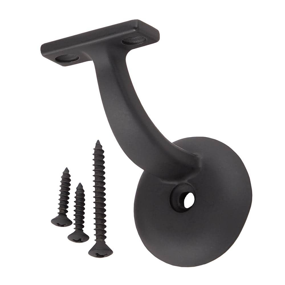 Everbilt Matte Black Decorative Handrail Bracket