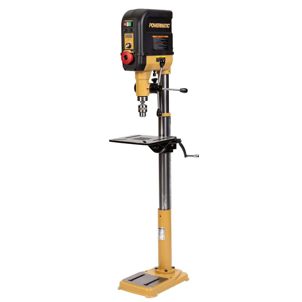 Powermatic 15 in. Gear Driven Variable Speeds Floor Standing Drill Press PM2815FS, 250 RPM to 3000 RPM