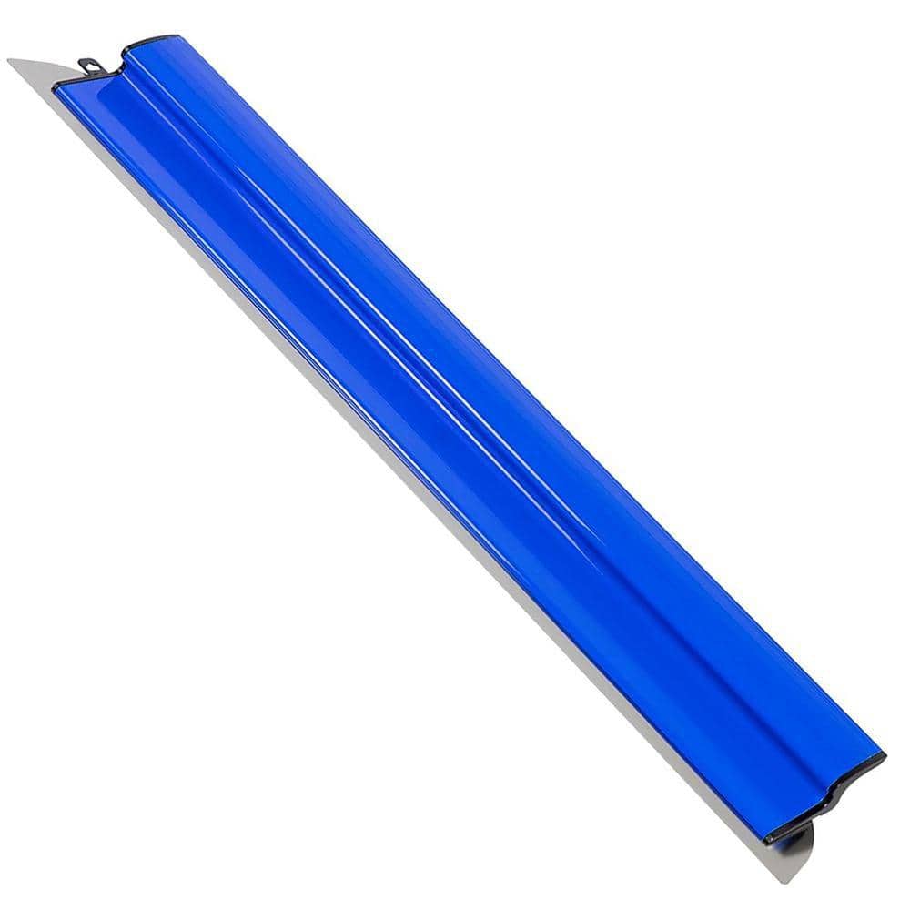 KIWDZFU 32 in. Stainless Steel Drywall Skimming Blade for Large Area Wall Smoothing Construction Tool with Ergonomic Handle
