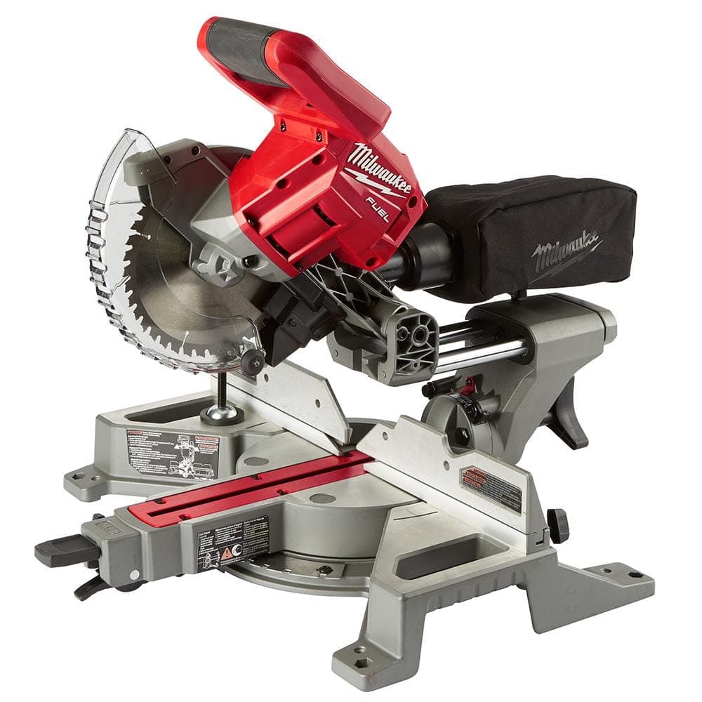 Milwaukee M18 FUEL 18V Lithium-Ion Brushless Cordless Dual Bevel Sliding Compound Miter Saw with 8-1/4 in. Table Saw
