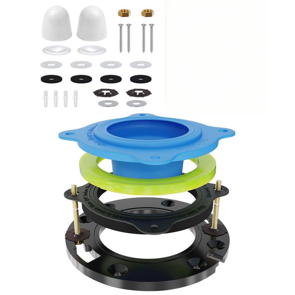 Helhom Elastic Wax Ring Toilet Flange Repair Kit, Premium Toilet Seal and Gasket Replacement for Toilet Repair