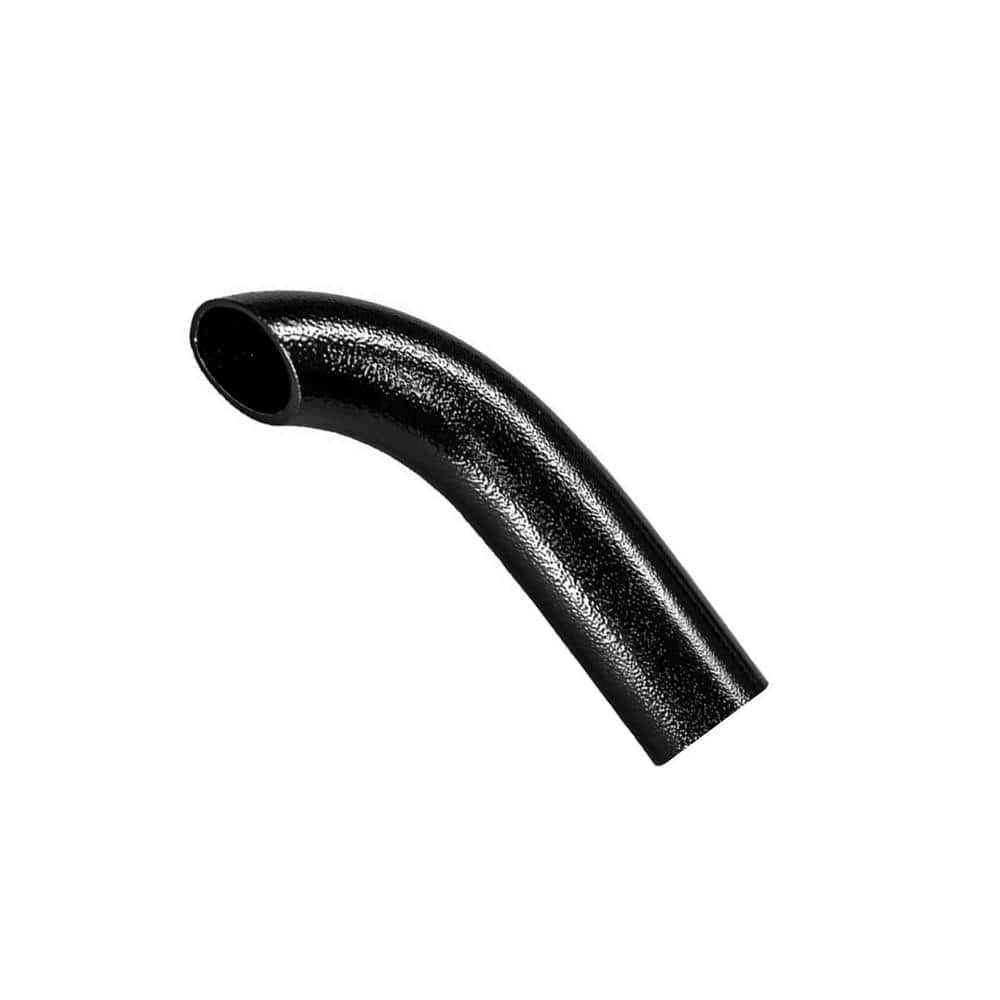 EZ Handrail Textured Black Aluminum Hand Rail Wall Return
