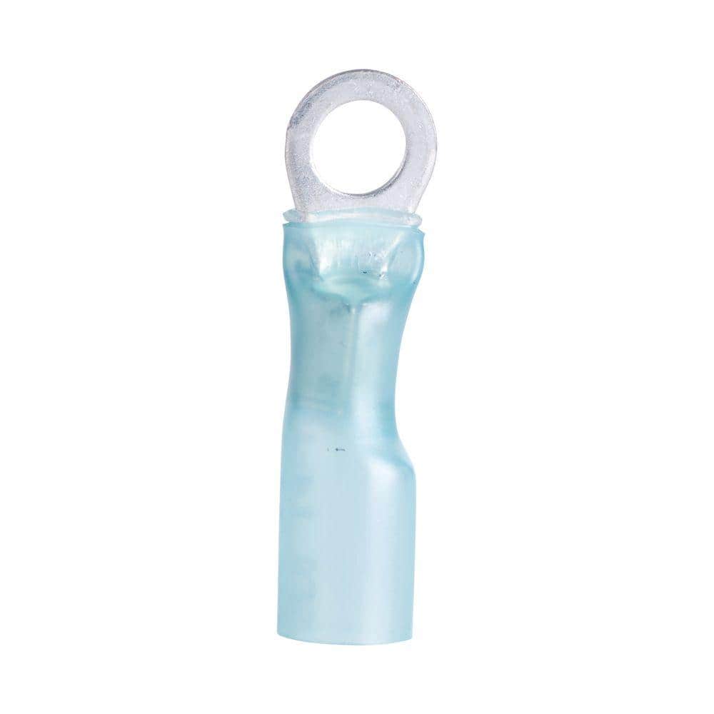 Gardner Bender 16-14 AWG 8-10 Stud Ring Spade Terminal, Blue (5-Pack)