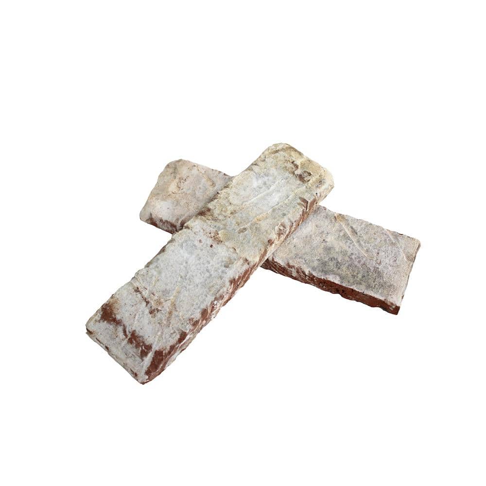 Old Mill Brick 7.625 in. x 2.25 in. x 0.5 in. Glacier Bay Thin Brick Singles (Box of 42-Bricks)
