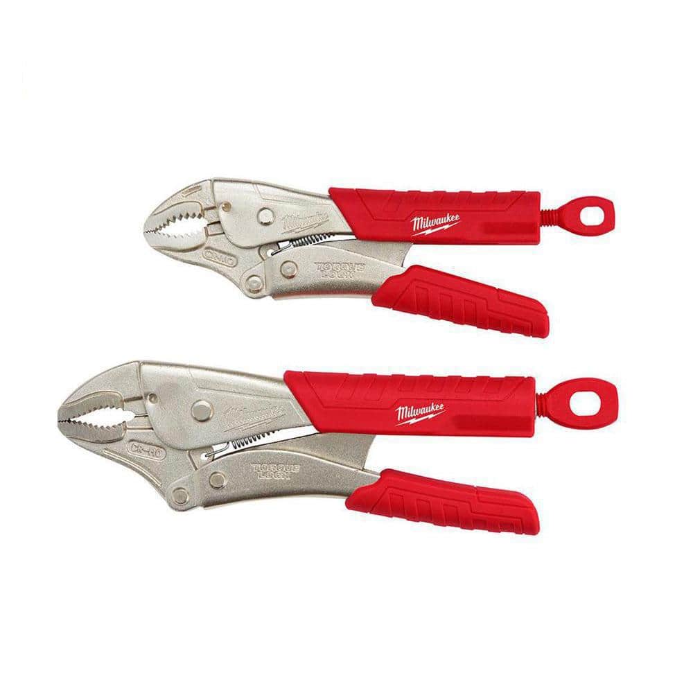 Milwaukee Torque Lock Curved Jaw Locking Pliers Set
