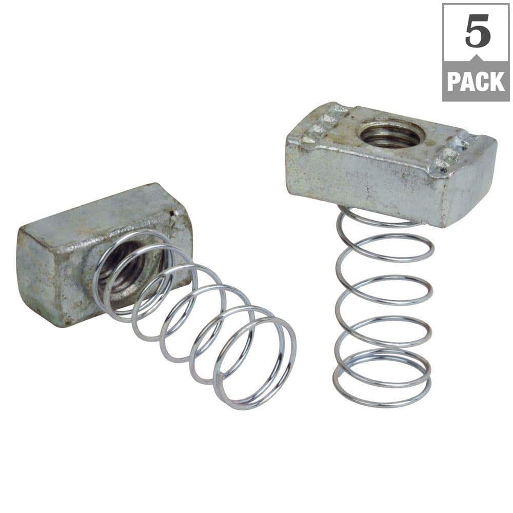 Superstrut 1/2 in. Strut Channel Spring Nuts (5-Pack) (ZA1001/2EG-10)